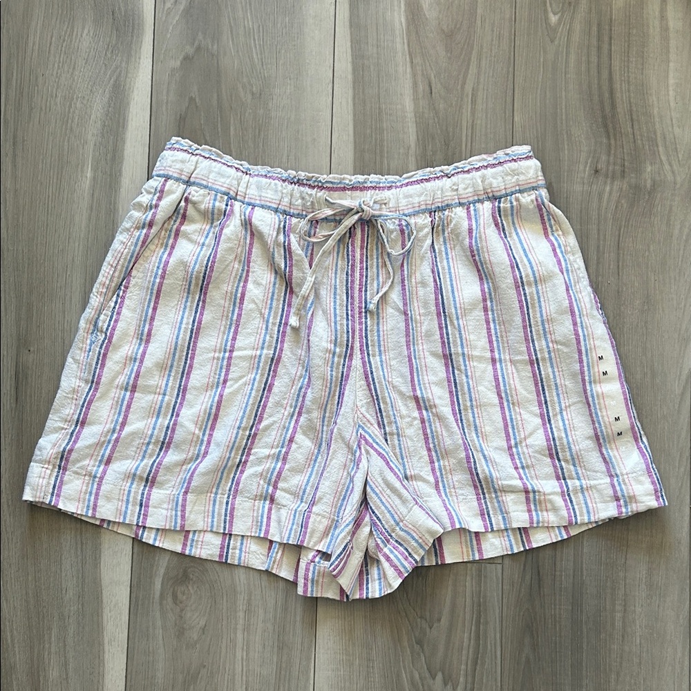 GAP Multicolor Striped High Waist Women's Shorts Size Medium